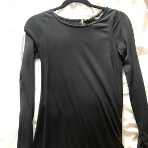 Express long sleeve black cotton dress. Size xs.